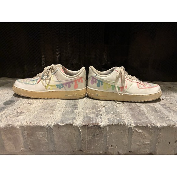 Nike Custom Icecream Hand Painted Air Force 1s  GOAT Authentication Men\'s Size 9